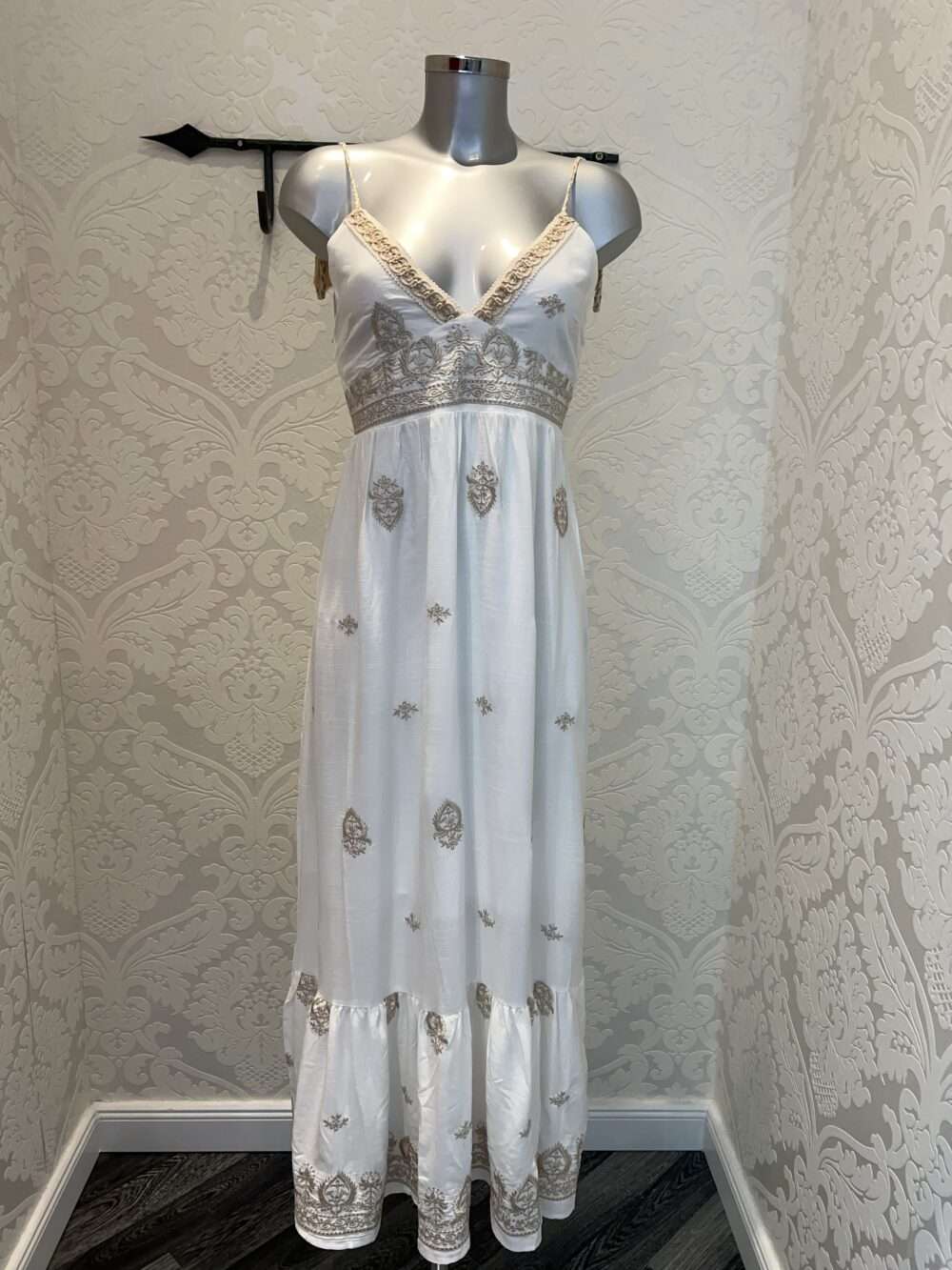 Boho Kleid weiß – Bild 5
