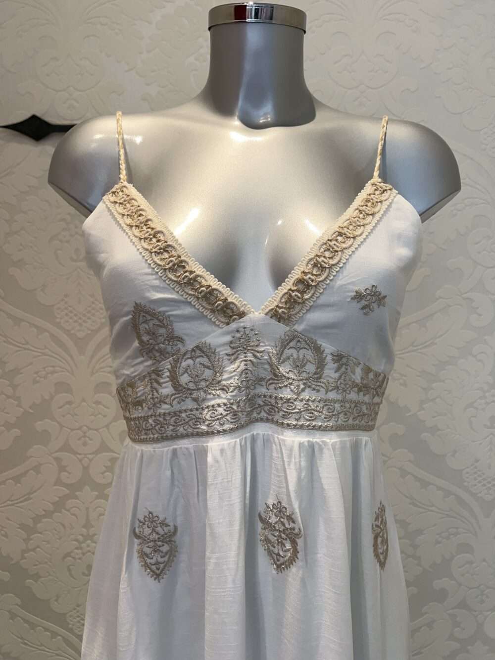 Boho Kleid weiß – Bild 4