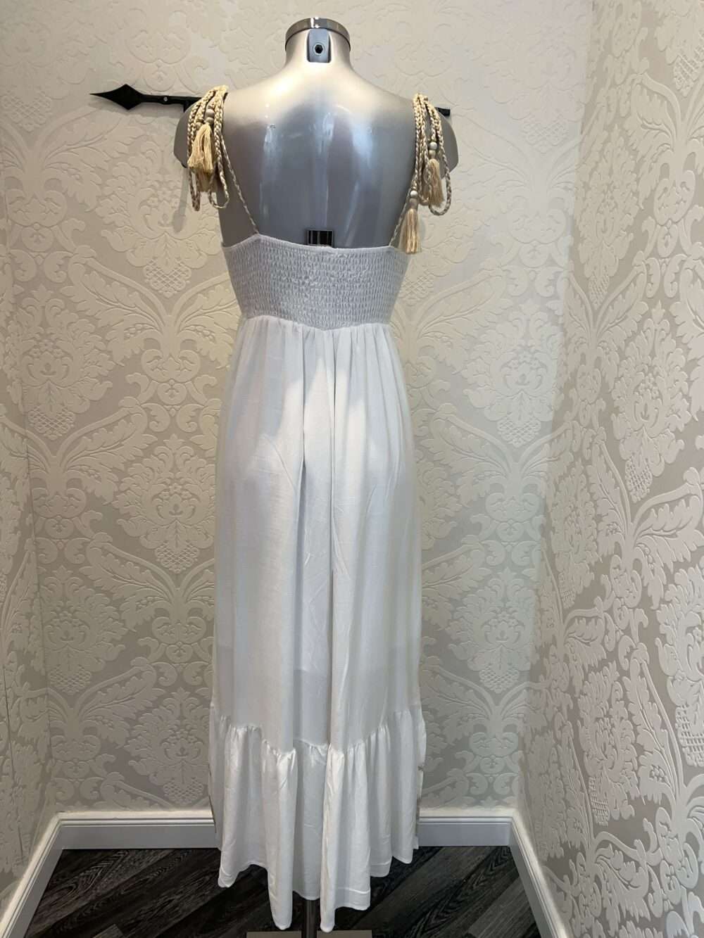 Boho Kleid weiß – Bild 2