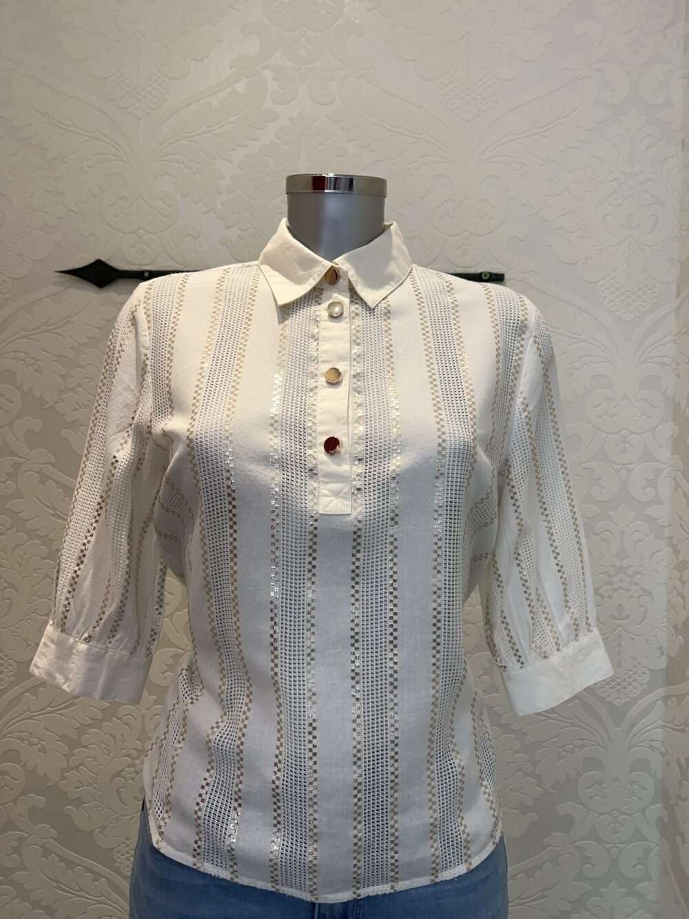 Polo Shirt /White – Bild 4